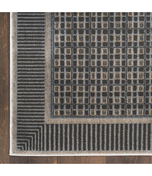 Nourison Home Nordic Black Taupe NRC03 8 ft. X 10 ft. Rectangle Rug