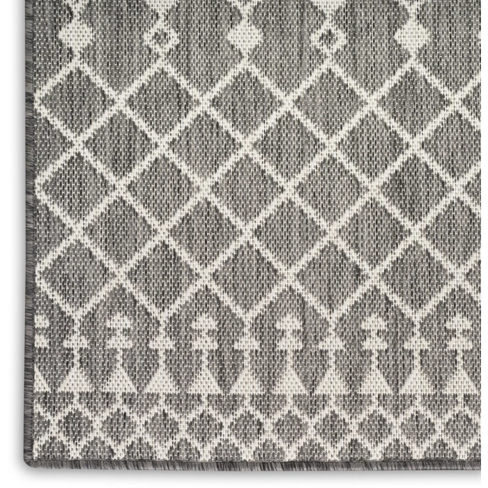 Nourison Positano Charcoal POS02 2ft.2in. x 8ft. Rect. Rug