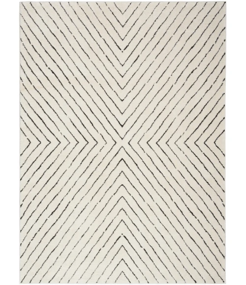 Nourison Modern Comfort Ivory Black MNC01 4 ft. X 6 ft. Rect. Rug