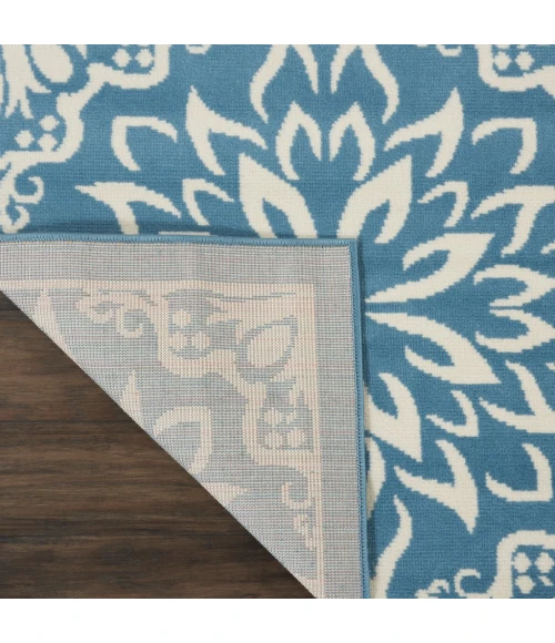 Nourison Jubilant Area Rug JUB06-Ivory/Blue