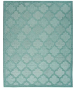 Nourison Home Easy Care NES01 Aqua Teal 8 ft. X 10 ft. Area Rug