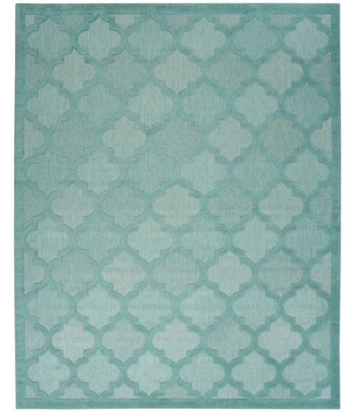Nourison Easy Care Area Rug NES01 Aqua/Teal