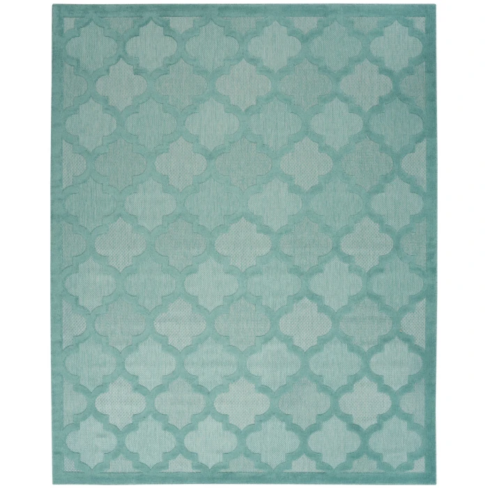 Nourison Easy Care Area Rug NES01 Aqua/Teal