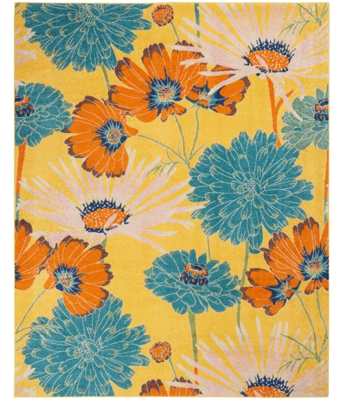 Nourison Allur Area Rug ALR06-Yellow Multicolor