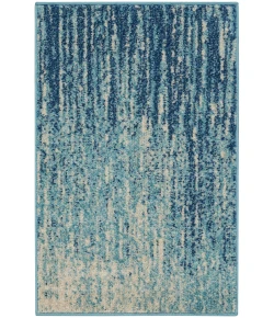 Nourison Home Passion PSN09 Navy Light Blue 1 ft. 10 in. X 2 ft. 10 in. Area Rug