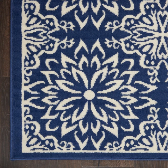 Nourison Jubilant Runner Area Rug JUB06-Navy/Ivory