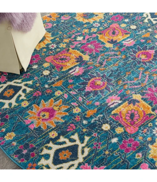 Nourison Passion Round Area Rug PSN01-Denim