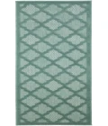 Nourison Easy Care Aqua Teal NES01 2 ft. X 6 ft. Rectangle Rug