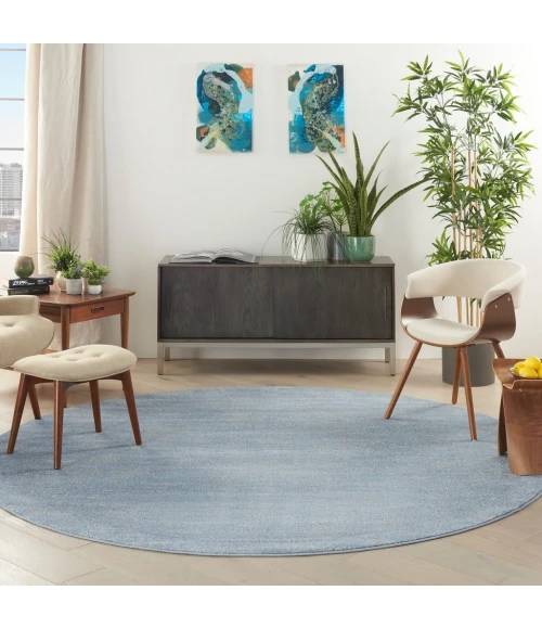 Nourison Essentials Area Rug NRE01-Blue/Grey