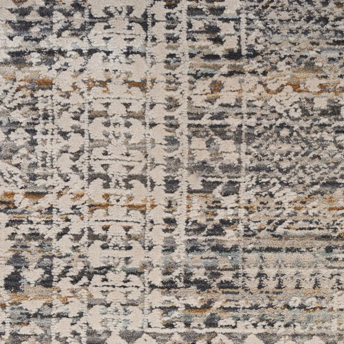 Nourison Lynx Ivory Slate LNX05 8 ft. X Round Rug