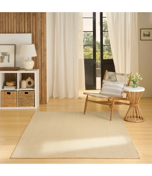 Nourison Tulum Cream TLM03 4 ft. X 6 ft. Rect. Rug