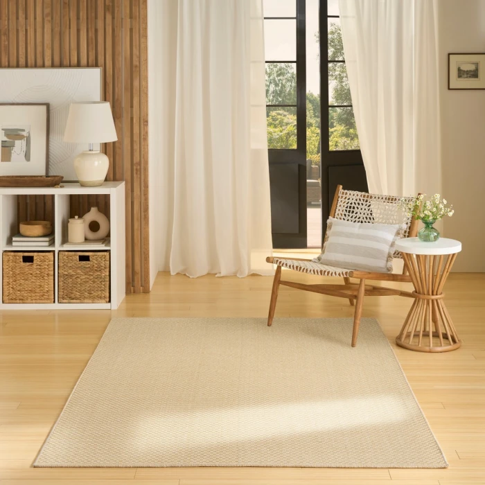 Nourison Tulum Cream TLM03 4 ft. X 6 ft. Rect. Rug