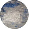 Nourison Home Twilight TWI22 Blue/Grey 8 ft. Round Area Rug