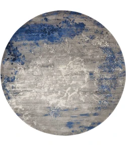Nourison Home Twilight TWI22 Blue/Grey 8 ft. Round Area Rug