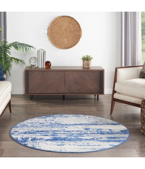 Nourison Whimsicle Area Rug WHS06-Ivory Navy