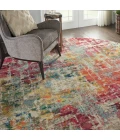 Nourison Celestial Round Area Rug CES13-Pink/Multicolor