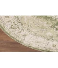 Nourison Astra Machine Washable Ivory Green ASW11 7 ft. 10 in. Round Rug