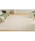 Nourison Serenity Home Ivory Cream SRH05 7 ft. 10 in. X 9 ft. 10 in. Rectangle Rug