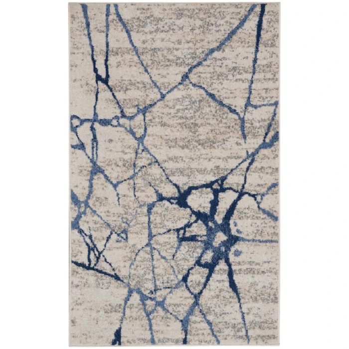 Calvin Klein River Flow Area Rug RFV05 Ivory Blue