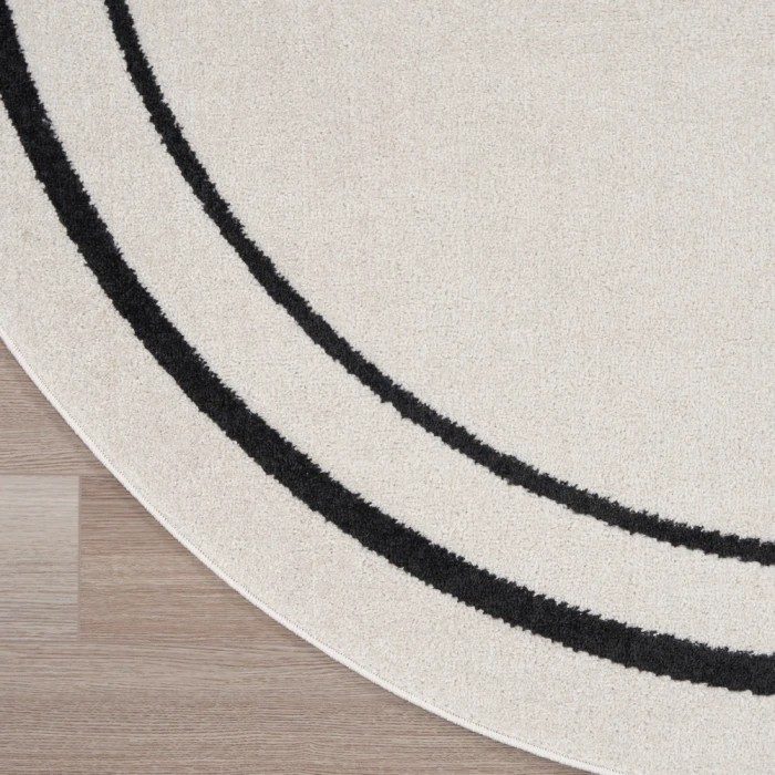 Nourison Nourison Essentials Area Rug NRE02 Ivory/Black