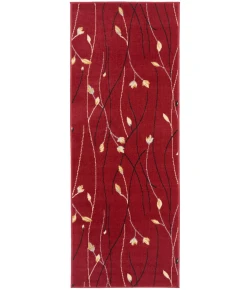 Nourison Home Grafix GRF15 Red 2 ft. 3 in. X 7 ft. 6 in. Area Rug