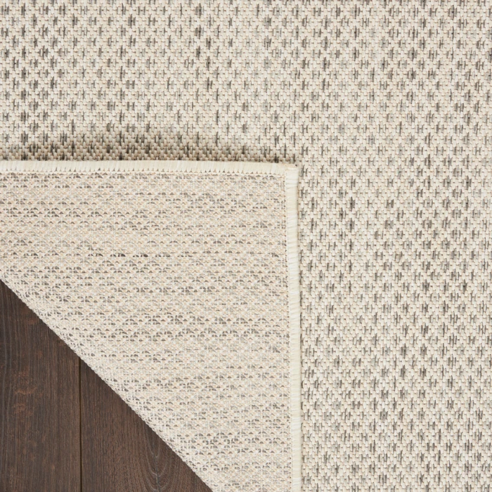 Nourison Courtyard Area Rug COU01 Ivory/Silver