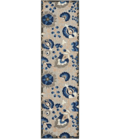 Nourison Aloha Area Rug ALH17-Natural/Blue