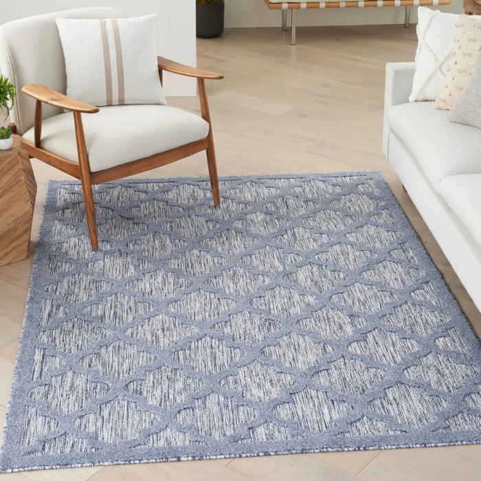 Nourison Easy Care Area Rug NES01 Denim Blue