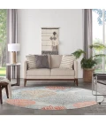 Nourison Seaside Multicolor SDS04 5 ft. X Round Rug