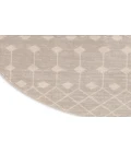 Nourison Grafix Beige GRF37 5 ft. 3 in. Round Rug