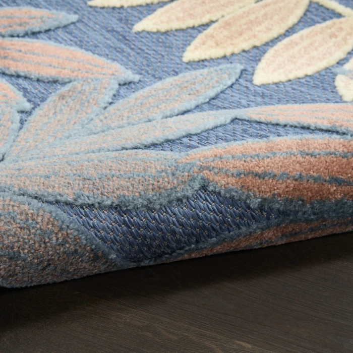 Nourison Aloha Blue Rose ALH18 2 ft. 8 in. X 4 ft. Rect. Rug