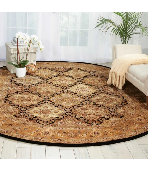 Nourison Home Nourison 2000 Black 2211 7ft.6in. x 9ft.6in. Oval Oval Rug