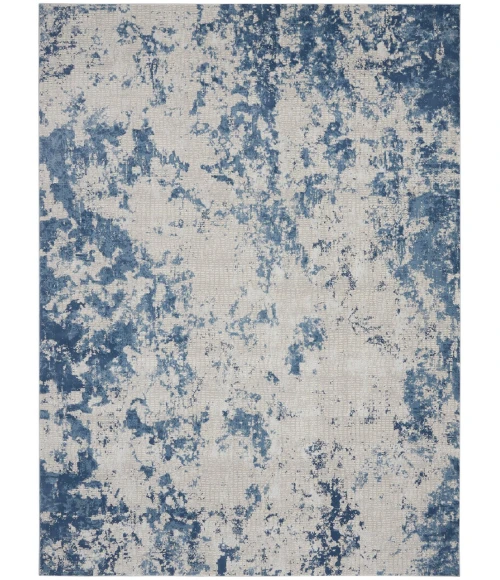 Nourison Rustic Textures Area Rug RUS16-Grey/Blue