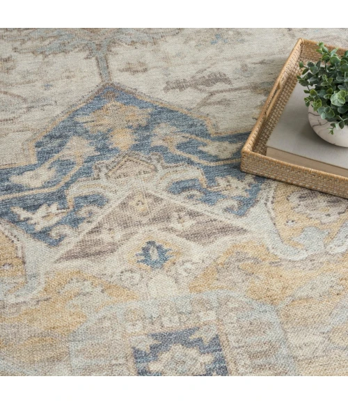 Nourison Vintage Washables Blue Green VWS13 9 ft. 10 in. X 13 ft. 2 in. Rect. Rug