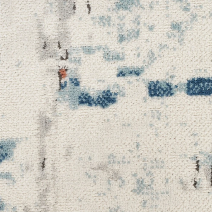 Nourison Quarry Beige Blue Rust QUA01 5 ft. X 7 ft. Rect. Rug