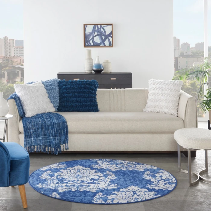 Nourison Whimsicle Area Rug WHS11-Navy Ivory