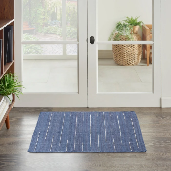 Nourison Interweave Navy IWV01 2 ft. X 3 ft. Rect. Rug