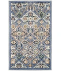 Nourison Allur Light Blue ALR03 3 ft. X 5 ft. Rectangle Rug