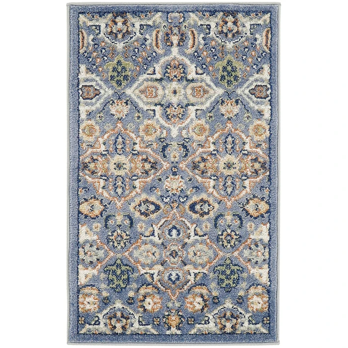 Nourison Allur Light Blue ALR03 3 ft. X 5 ft. Rectangle Rug