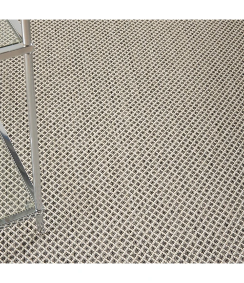 Nourison Courtyard Area Rug COU01-Ivory Charcoal