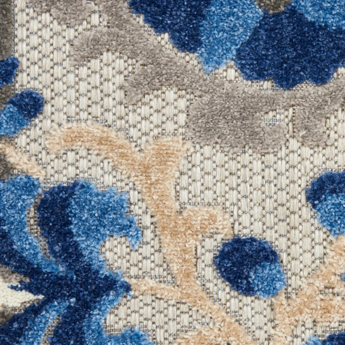 Nourison Aloha Area Rug ALH17-Natural/Blue