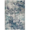 Nourison Home Passion PSN36 Ivory Teal 5 ft. 3 in. X 7 ft. 3 in. Area Rug