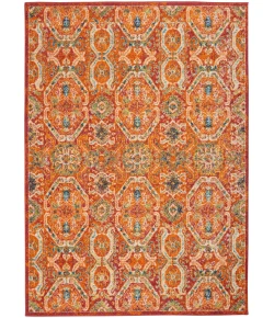 Nourison Home Allur ALR05 Red Multicolor 5 ft. 3 in. X 7 ft. 3 in. Area Rug