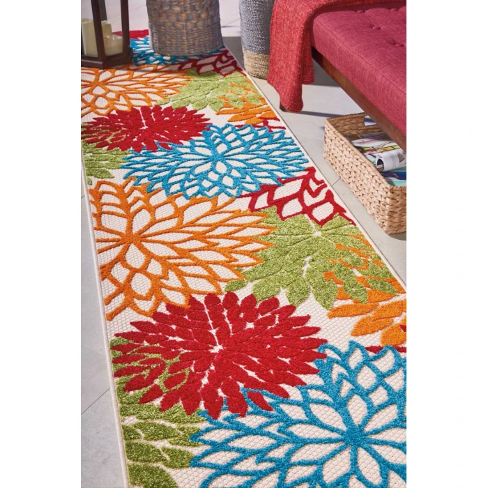 Nourison Aloha Runner Area Rug ALH05-Green