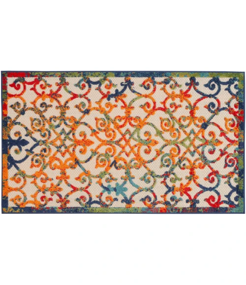 Nourison Aloha Area Rug ALH21 Multicolor 3' x 5'