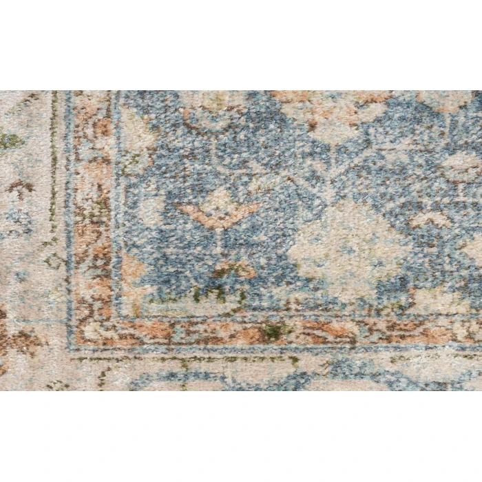Nourison Astra Machine Washable Silver Blue ASW11 5 ft. 3 in. X 7 ft. Rectangle Rug