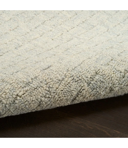 DKNY Pure Grids Light Blue PGR01 4 ft. X 6 ft. Rect. Rug