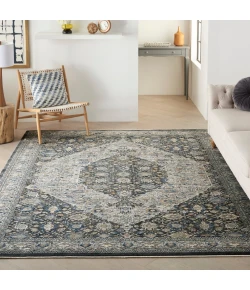 Nourison Home Starry Nights STN11 Grey/Blue 8 ft. X 10 ft. Area Rug