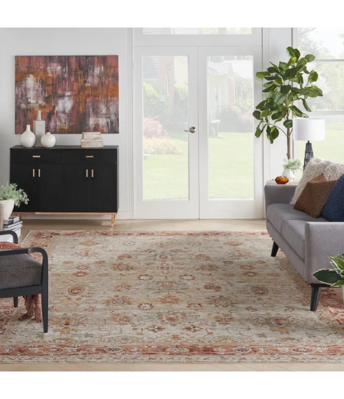 Nourison Sahar Ivory SHR02 9 ft. X 13 ft. Rect. Rug