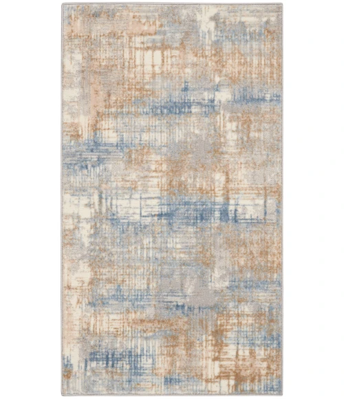 Calvin Klein Rush Area Rug CK951 Blue/Beige